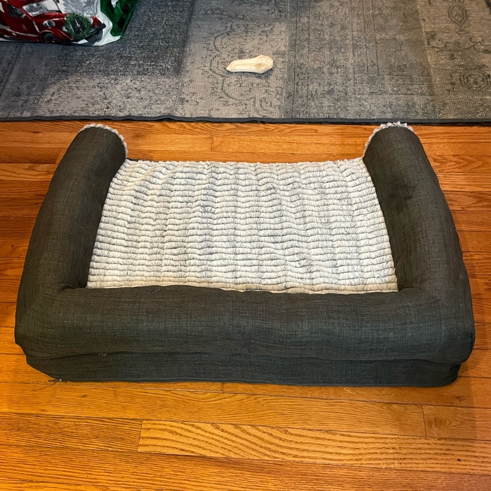 Dog Bed: Medium Orthopedic Bed, Gray - Picture 2 of 4